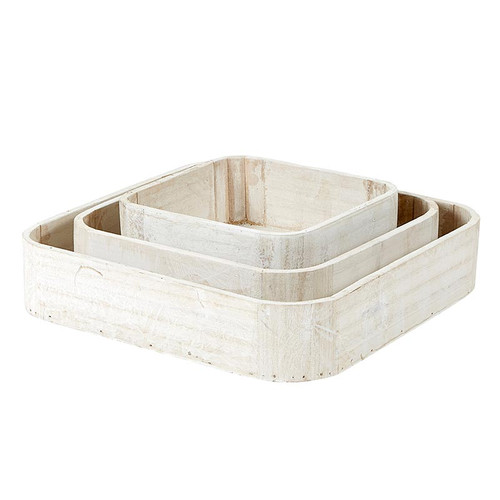 Wooden Tray Set - Square