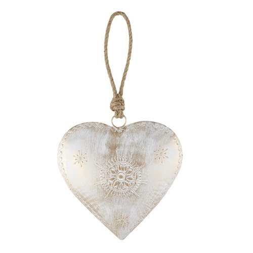 White Heart Decor - Large