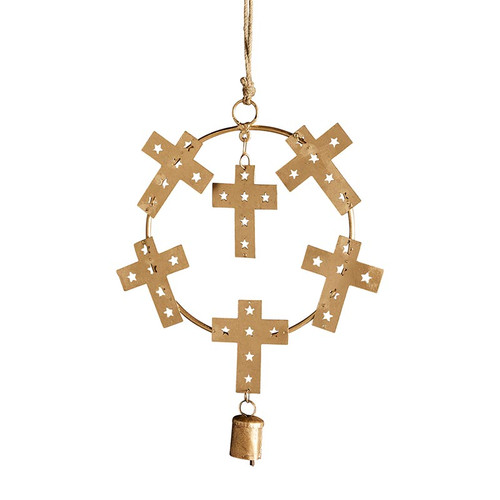 Cross Bell Wall Decor