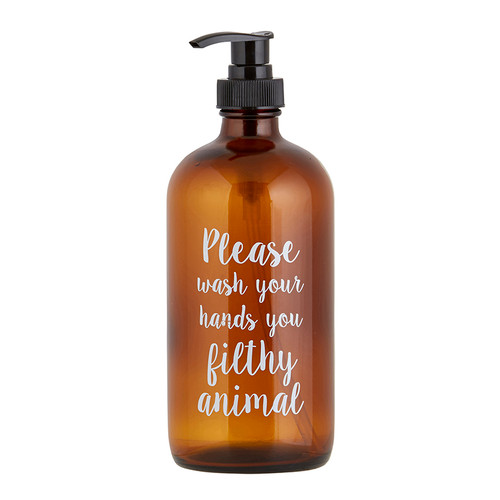 Soap Bottle - Filthy Animal  - Amber