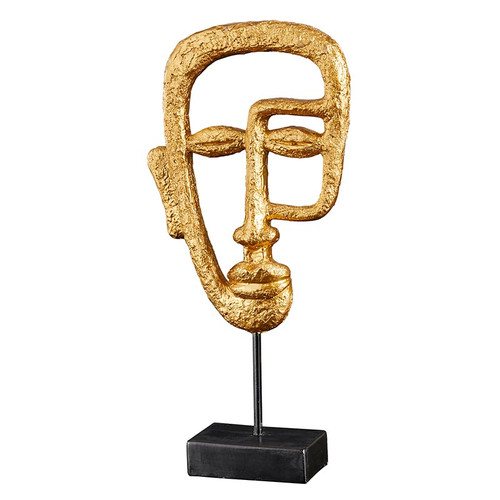 Gold Face Statue