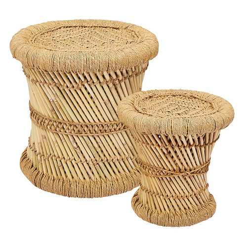 Bamboo Stool - Set of 2