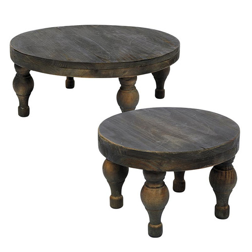 Wood Stands - Set of 2