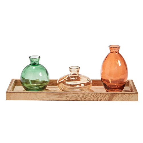 Rectangle Plate Vases - Set of 3