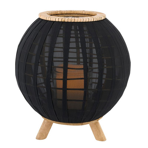Black Bamboo Lantern - Small - [Consumer]47th & Main
