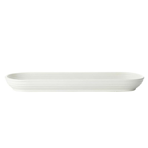 Dove Ribbed Tray - Small