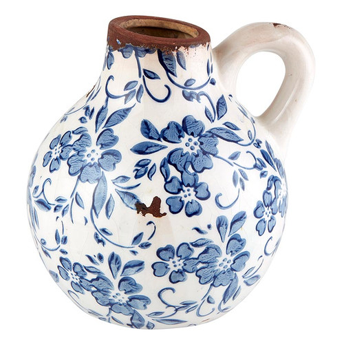 Vase with Handle - Vintage Blue