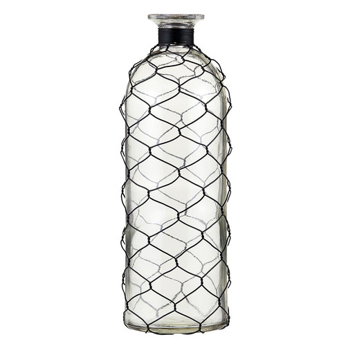 Glass Vase with Wire - Medium