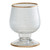 Clear Vase with Gold Rim