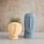 Blue Ceramic Head Pot