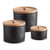 Faux Leather  Canisters - Set of 3