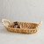 Beaded Seagrass Basket Round