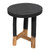 Black Half Dipped Side Table