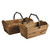 Wood Baskets - Set of 2