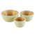 Green Bamboo Bowls - Set of 3