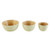 Green Bamboo Bowls - Set of 3