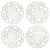 White Coasters - Set of 4