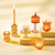 Amber Twist Votive Holder