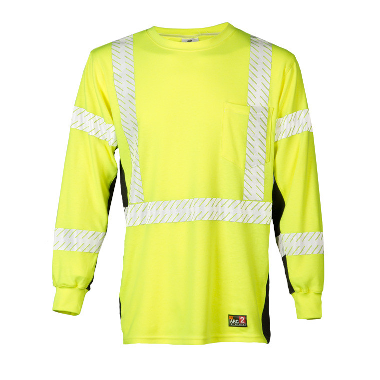 DANSKIN×UJOH　LONG SLEEVE SHIRTS パウダーイエロー ML Kishigo FR Long Sleeve T-Shirt - Dry Canyon FR