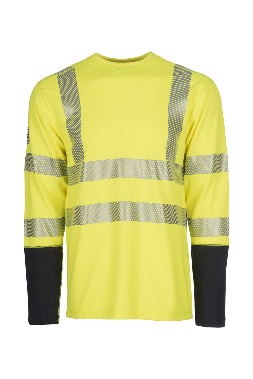 Dragon Wear Men's Hi Vis Long Sleeve Shirt - Dry Canyon FR