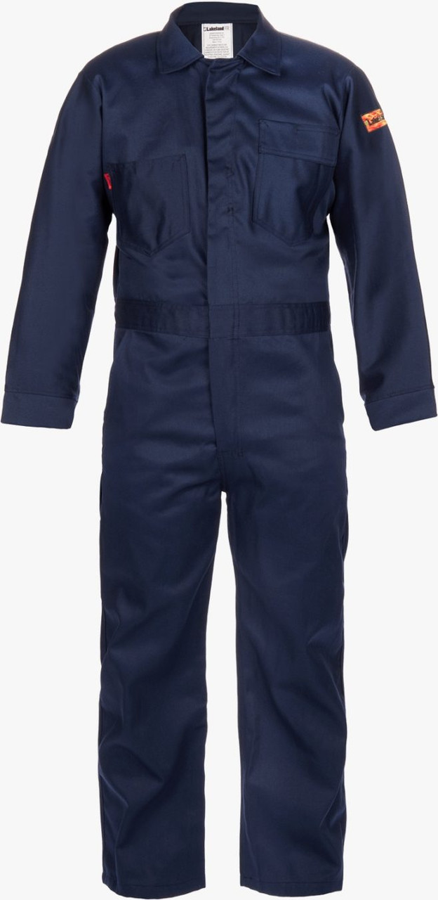 Lakeland 7 oz. 88/12 FR Cotton Coveralls Navy - Dry Canyon FR