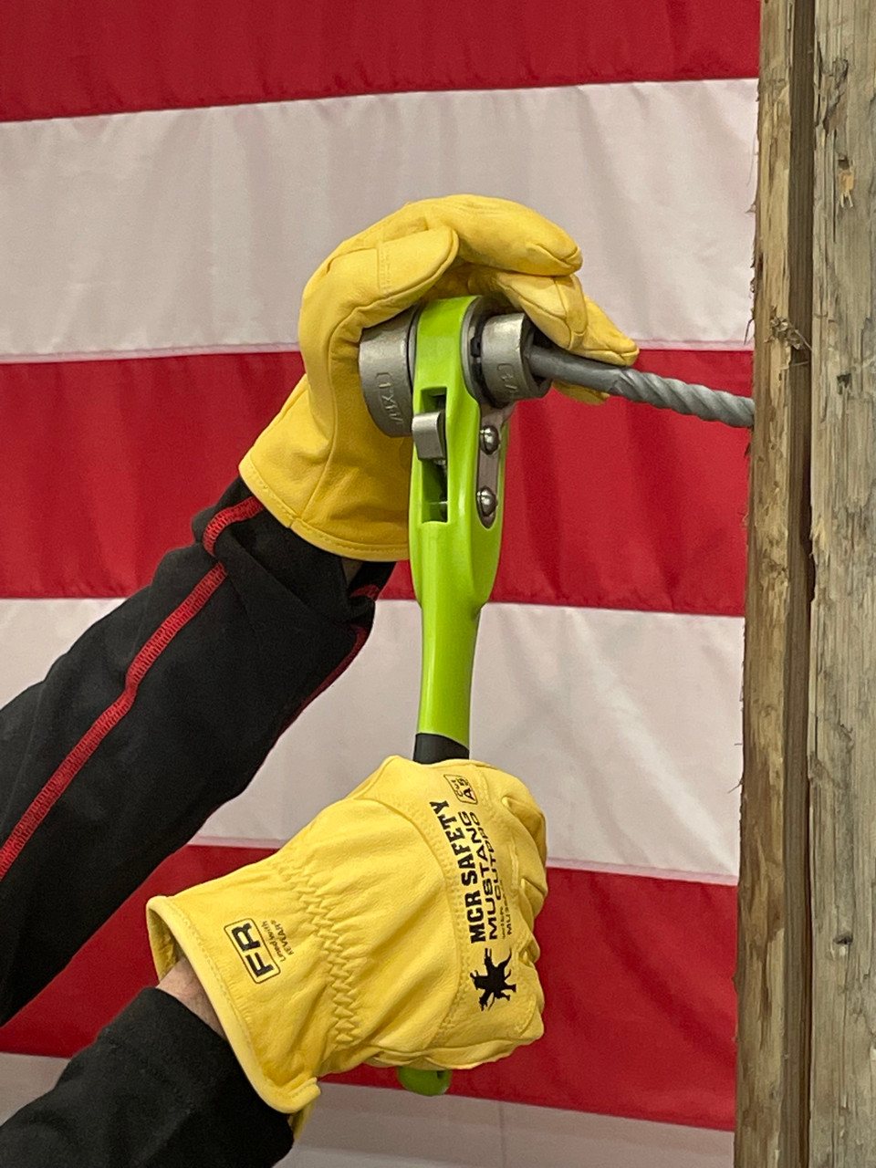 Mustang Hidex Kevlar FR Lined Driver Cut A5 - Dry Canyon FR