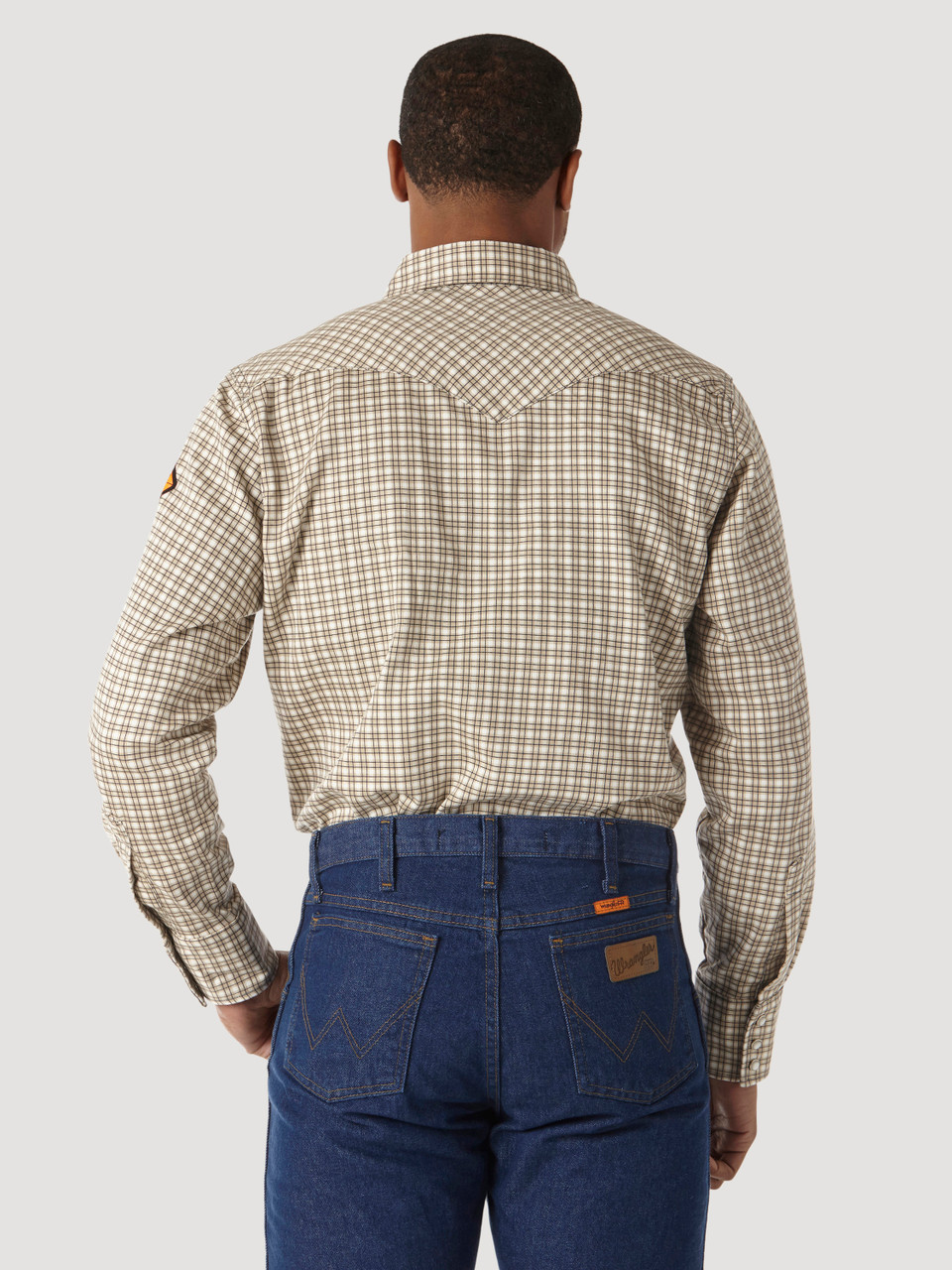 WRANGLER® FR LONG SLEEVE WESTERN SNAP PLAID SHIRTS *Discontinuing