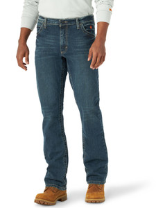 Wrangler® FR Denim 42 Vintage Slim Boot Jean - Stretch - Dark Denim (Allow 3-5 Weeks for delivery)