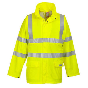 Portwest FR41 - Sealtex Flame Hi-Vis FR Jacket Yellow Portwest FR41 - Sealtex Flame Hi-Vis FR Jacket Yellow