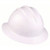 BULLARD Hard Hat: White, No Graphics, Ratchet (6-Point), Ratchet, Polyethylene, BULLARD, Solid - 33WHR