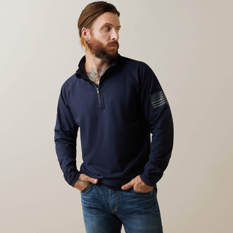 Ariat FR Combat Stretch Patriot 1/4 Zip Work Shirt (Allow 3-5 Weeks for Delivery)