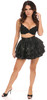 Shop Daisy Corsets Lingerie & Outerwear Corsetry-Black Sequin 3 Layer Skirt