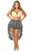 Shop Daisy Corsets Lingerie & Outerwear Corsetry-Dark Grey Lace High Low Skirt