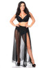 Shop Daisy Corsets Lingerie & Outerwear Corsetry-Black Sheer Glitter Skirt