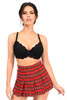 Shop Daisy Corsets Lingerie & Outerwear Corsetry-Red Plaid Mini Skirt