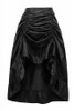 Shop Daisy Corsets Lingerie & Outerwear Corsetry-Black Satin Hi Low Ruched Ruffle Skirt