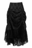 Shop Daisy Corsets Lingerie & Outerwear Corsetry-Black With Black Lace Overlay Ruched Bustle Skirt