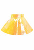 Shop Daisy Corsets Lingerie & Outerwear Corsetry-Yellow With Pink Holo Skater Skirt