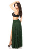 Shop Daisy Corsets Lingerie & Outerwear Corsetry-Plus Size Sheer Dark Green Lace Skirt