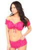 Shop Daisy Corsets Lingerie & Outerwear Corsetry-Plus Size Fuchsia Peasant Top