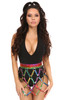 Shop Daisy Corsets Lingerie & Outerwear Corsetry-Rainbow Glitter Strappy Skirt