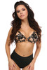 Shop Daisy Corsets Lingerie & Outerwear Corsetry-Black/Gold Strappy Harness Bra Top