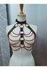 Shop Daisy Corsets Lingerie & Outerwear Corsetry-Red Candy Chain Harness