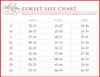 Daisy Corsets Size Chart