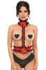 Shop Daisy Corsets Lingerie & Outerwear Corsetry-Red/Black Lace Harness