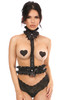 Shop Daisy Corsets Lingerie & Outerwear Corsetry-Kitten Collection Pinstripe Single Strap Body Harness