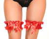 Shop Daisy Corsets Lingerie & Outerwear Corsetry-Kitten Collection Red/Red Lace Garters (Set of 2)