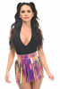 Shop Daisy Corsets Lingerie & Outerwear Corsetry-Rainbow Gold Holo Fringe Skirt
