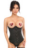 Shop Daisy Corsets Lingerie & Outerwear Corsetry-Lavish Black Satin Open Bust UnderWire UnderBust Corset