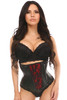 Shop Daisy Corsets Lingerie & Outerwear Corsetry-Lavish Wet Look UnderBust Corset Red With Lace Overlay